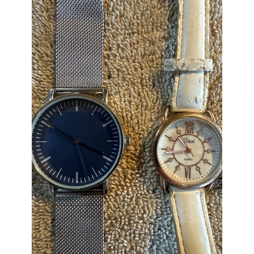 Lot of 7 Wrist Watches Mixed Styles Men Women Quartz Untested Parts Repair